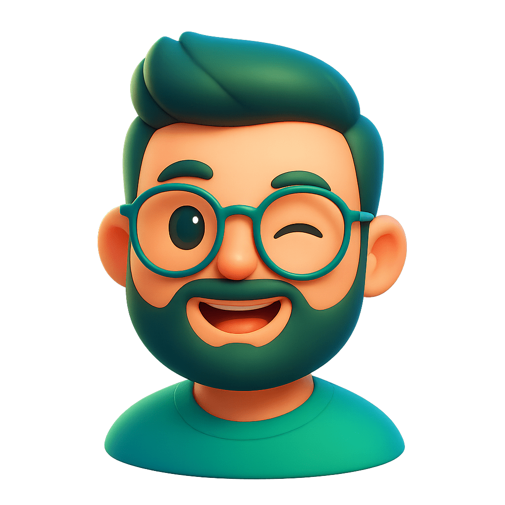 Landing page AI design animation image cute