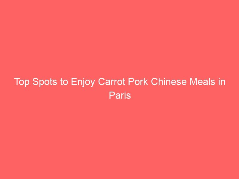 top spots to enjoy carrot pork chinese meals in paris