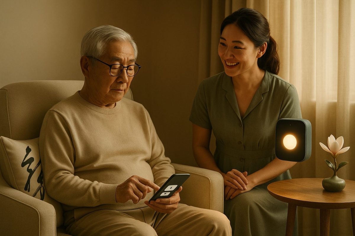 lifestyle caregiver speaker intergenerational connection scene smart wellness homes desig for aging